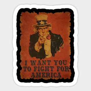 Vintage Uncle Sam Sticker